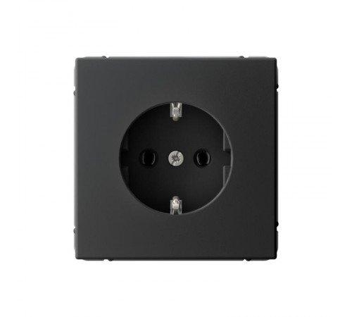 ArtGallery Карбон Розетка с заземлением, 16А, механизм, быстрозажим. клем.,   GAL001043S  SE