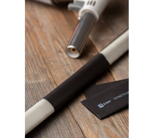 Термоусаживаемая трубка ТУТ нг 20/10 черная EKF PROxima  tut-20-b  EKF