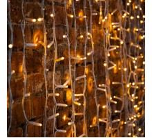 Гирлянда "Светодиодный Дождь" 2х3м, постоянное свечение, белый провод "КАУЧУК", 230 В, диоды ТЕПЛЫЙ БЕЛЫЙ, 760 LED  237-136  NEON-NIGHT