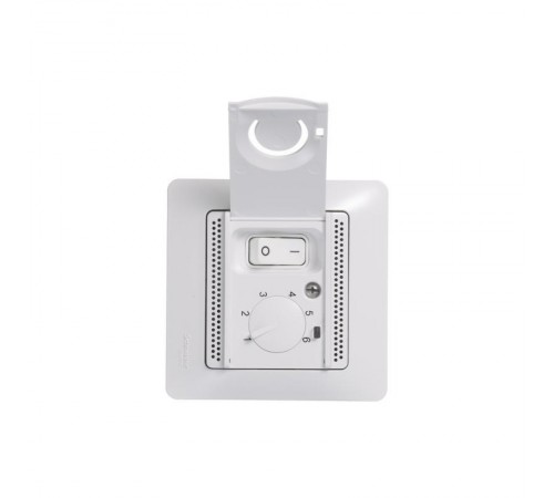 Glossa Белый Термостат электронный теплого пола с датчиком, 10A (в сборе с рамкой)  GSL000138  SE