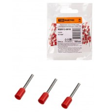 Наконечник-гильза Е0308 0,3мм2 с изолированным фланцем (100шт)  SQ0512-0018  TDM