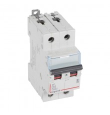 Выключатель автоматический двухполюсный DX3 6000 4А D 10кА  408026  Legrand