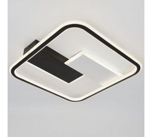 Светильник потолочный светодиодный  Модерн Henri CLL-1-104-RC BK с ДУ 104W 3000-6500К черный  Б0069747  ЭРА