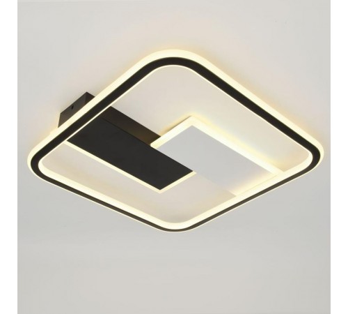 Светильник потолочный светодиодный  Модерн Henri CLL-1-104-RC BK с ДУ 104W 3000-6500К черный  Б0069747  ЭРА