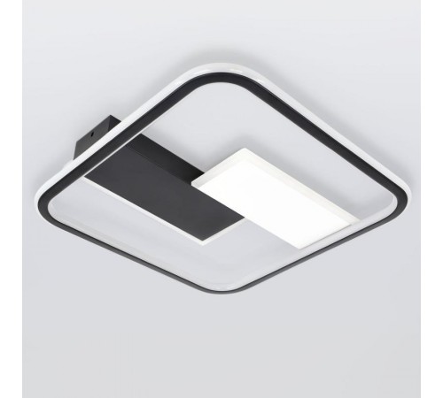 Светильник потолочный светодиодный  Модерн Henri CLL-1-104-RC BK с ДУ 104W 3000-6500К черный  Б0069747  ЭРА