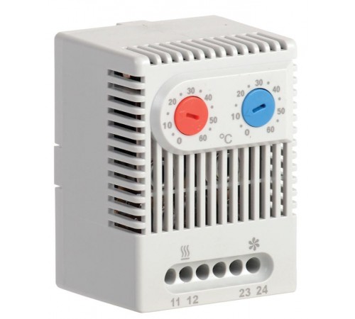 Термостат двухканальный  от 0 до +60°C NO+NC  YCE-DTNO-NC-60  IEK