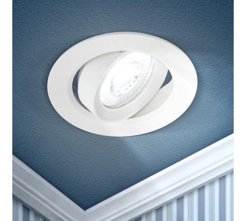 Светильник светодиодный встраиваемый KL LED 22A-5 4K WH круглый поворотн. SMD 5W 4000K белый  Б0037037  ЭРА