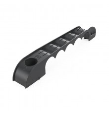 Держатель труб для прямого монтажа односторонний на 5 мест чёрный d20 (20шт/160шт уп/кор) Промрукав  PR13.03283  Промрукав