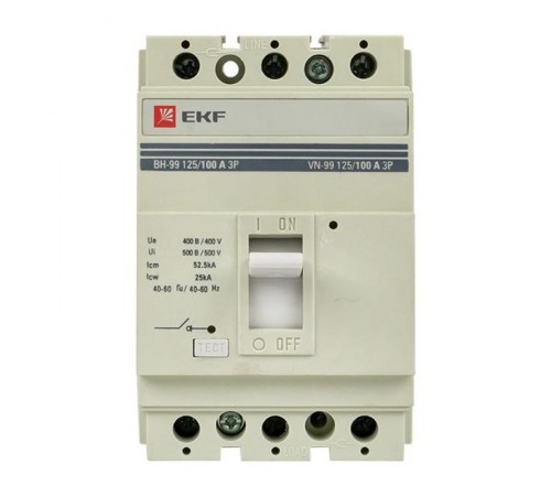 Выключатель нагрузки ВН-99 125/100А 3P EKF PROxima  sl99-125-100  EKF
