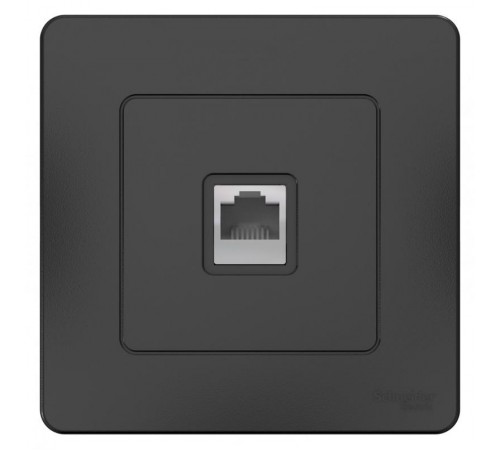 Blanca Антрацит С/У Розетка телефонная RJ11  BLNIS011006  SE