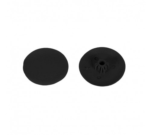 Заглушка для шуруп-стяж. PZ 5 /HEX 5 мм чёрная (15 шт) - пакет  Krep  106201  Tech-KREP