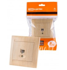 Розетка телефонная RJ11 сосна "Лама"  SQ1815-0315  TDM