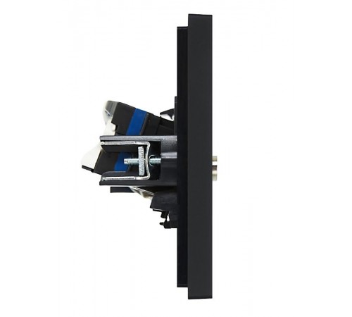 FORTE&PIANO Розетка двойная TV+RJ45 кат.6 FP137 черный  FP-AK20-2-K02  IEK