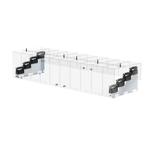 Комплект зашитного кожуха ступенчатой шинной системы 4P  R5BBLPH4P  DKC