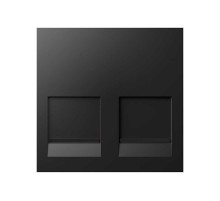 Simon S400 Адаптер со шторками 2 RJ45 Infra+, черный, Simon 400  40015089-038  Simon