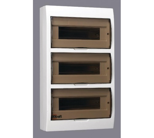Корпус пластиковый навесной 36 модулей, IP41, ЩРН-П-36  31014DEK  DEKraft