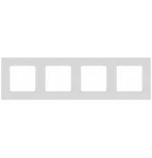 Рамка для розеток и выключателей  Серия 12 12-5204-01 на 4 поста, Классик, белый  Б0067730  ЭРА