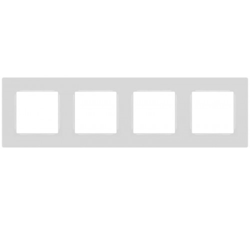 Рамка для розеток и выключателей  Серия 12 12-5204-01 на 4 поста, Классик, белый  Б0067730  ЭРА
