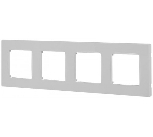 Рамка для розеток и выключателей  Серия 12 12-5204-01 на 4 поста, Классик, белый  Б0067730  ЭРА