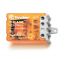 Шаговое электромеханическое реле; 2NO 10А, 4 состояния; контакты AgNi; питание 230В АC; монтаж в коробке; фланец  270582300000  Finder