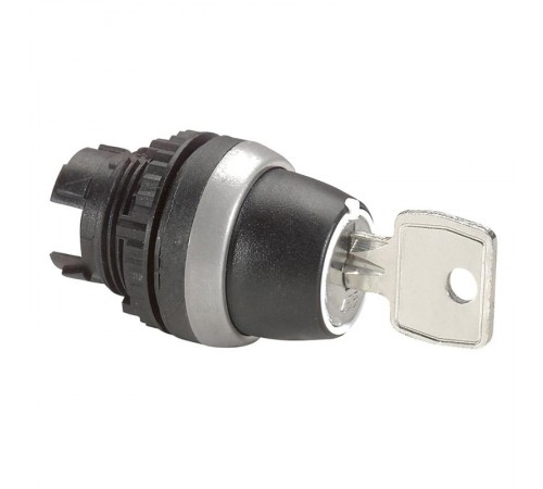 Переключатель с ключом № 455 - Osmoz - для комплектации - без подсветки - IP 66 - 2 положения с возвратом в центр - 45°  023952  Legrand