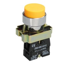 Кнопка управления LAY5-BL51 без подсветки желтая 1з   BBT71-BL-K05  IEK
