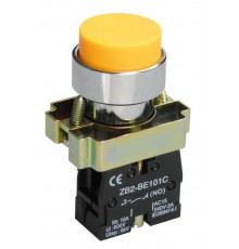 Кнопка управления LAY5-BL51 без подсветки желтая 1з   BBT71-BL-K05  IEK