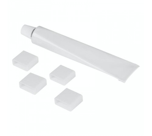 Набор 4 торцевые заглушки для ленты 13 мм, IP67 + тюбик силиконового герметика 10 мл LS AY-PC/P02/D/1 5X10X1  4058075304659  LEDVANCE