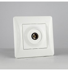 TV розетка одиночная (белый)  201010  SPL