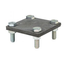 Зажим полоса 40 - полоса 40 (3 пластины 70x70мм) HZ PROxima  LP-G3105  EKF