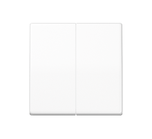 Двойная клавиша для балансирных механизмов выключателей (кнопок), в комплекте с AS90-5HP (крепежный элемент), возможно IP44; дюропласт; белый; AS500 