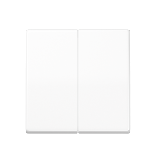 Двойная клавиша для балансирных механизмов выключателей (кнопок), в комплекте с AS90-5HP (крепежный элемент), возможно IP44; дюропласт; белый; AS500 