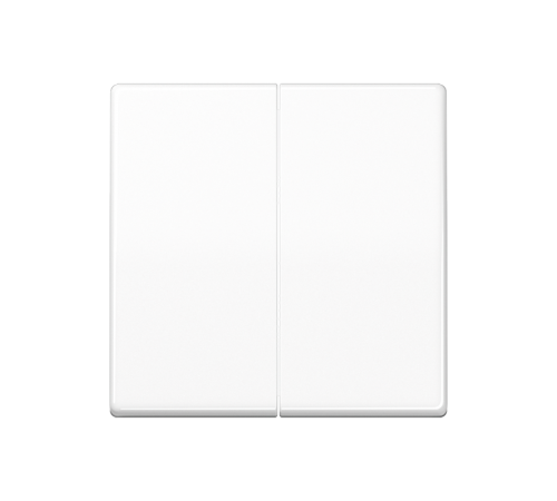 Двойная клавиша для балансирных механизмов выключателей (кнопок), в комплекте с AS90-5HP (крепежный элемент), возможно IP44; дюропласт; белый; AS500 