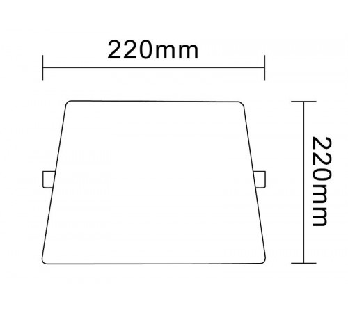 Светильник светодиодный встраиваемый LED 12-36-4K квадратный регулируемый 36Вт 4000K  Б0054330  ЭРА