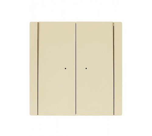 FORTE&PIANO Выключатель 2-клавишный проходной с индикацией 10А FP408 ваниль  FP-V22-1-10-1-K10  IEK