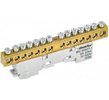 TEKFOR Шина L "фаза" неизолированная на универсальном держателе 8х12-14-Ср  TF-NN20-14-DL-K03  IEK