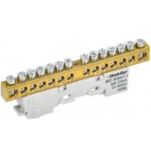 TEKFOR Шина L "фаза" неизолированная на универсальном держателе 8х12-14-Ср  TF-NN20-14-DL-K03  IEK