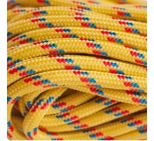 Шнур плетеный ПП 4 мм с серд., 16-пряд. высокопр., цветной, 300 м  140307  Tech-KREP