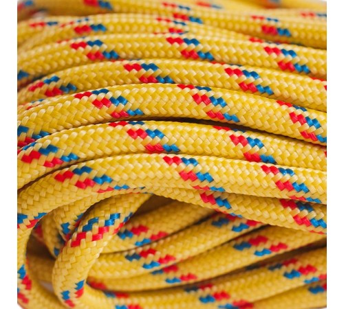 Шнур плетеный ПП 4 мм с серд., 16-пряд. высокопр., цветной, 300 м  140307  Tech-KREP