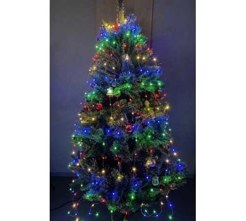 Гирлянда светодиодная  Дождик 10 нитей 2 метра мультиколор ENIN -2NM   220V IP20 (60/1440)  Б0047966  ЭРА