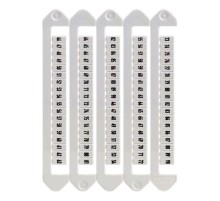 Маркировка для клемм, ширина 5 мм, от 136 до 180, горизонтальная ориентация  NUTB-5-136-180H  DKC