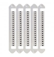 Маркировка для клемм, ширина 5 мм, от 91 до 135, горизонтальная ориентация  NUTB-5-91-135H  DKC