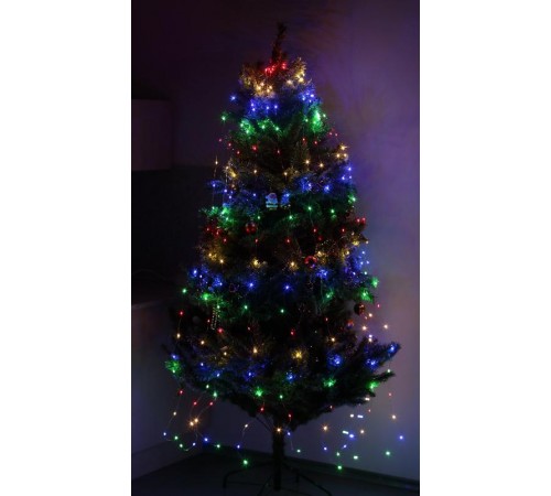 Гирлянда светодиодная  Дождик 10 нитей 2 метра мультиколор ENIN -2NM   220V IP20 (60/1440)  Б0047966  ЭРА