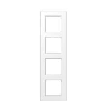 Рамка 4 поста; серия A550; термопласт; белый матовый  A5584BFWWM  Jung