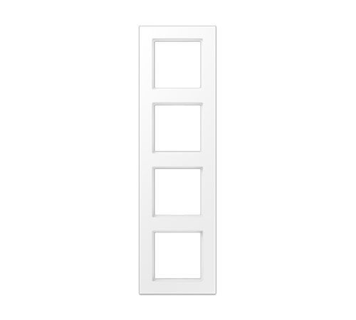 Рамка 4 поста; серия A550; термопласт; белый матовый  A5584BFWWM  Jung