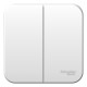 Blanca Белый О/У Выключатель 2-клавишный, 10А, 250B  BLNVA105021  SE