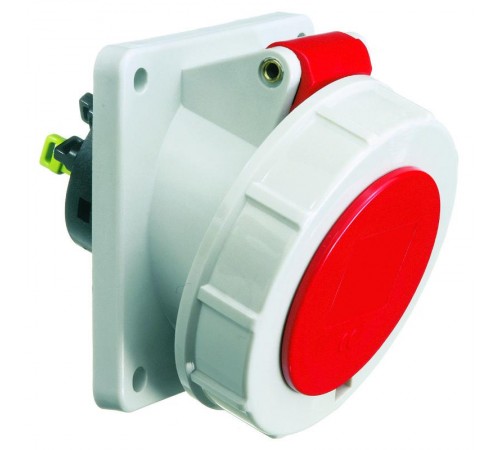 Розетка встраиваемая наклонная 32А 4р 400в 6h IP67 85х85 QC 12821 I 12821-Bals I Bals