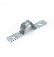 Скоба металлическая двухлапковая усиленная противопожарная СМДУ d19-20 мм отв. d 6,5 мм (100 шт/уп) Промрукав  PR13.02437  Промрукав