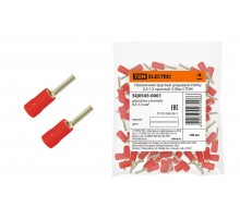 Наконечник круглый штыревой НкИш 0,5-1,5 красный (100шт)  SQ0545-0001  TDM