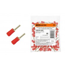 Наконечник круглый штыревой НкИш 0,5-1,5 красный (100шт)  SQ0545-0001  TDM